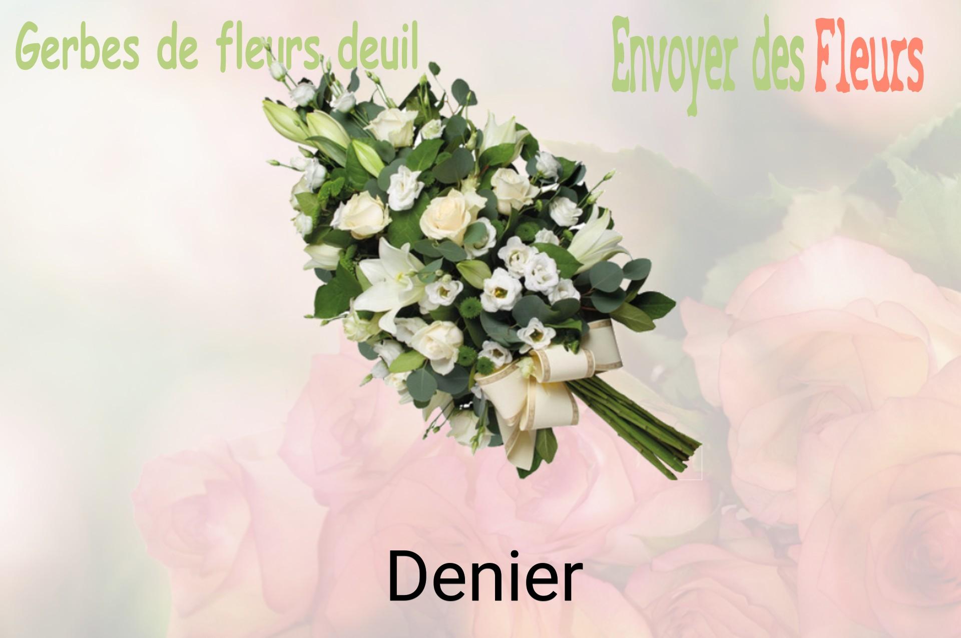 Gerbe de fleurs de deuil livrée à Denier